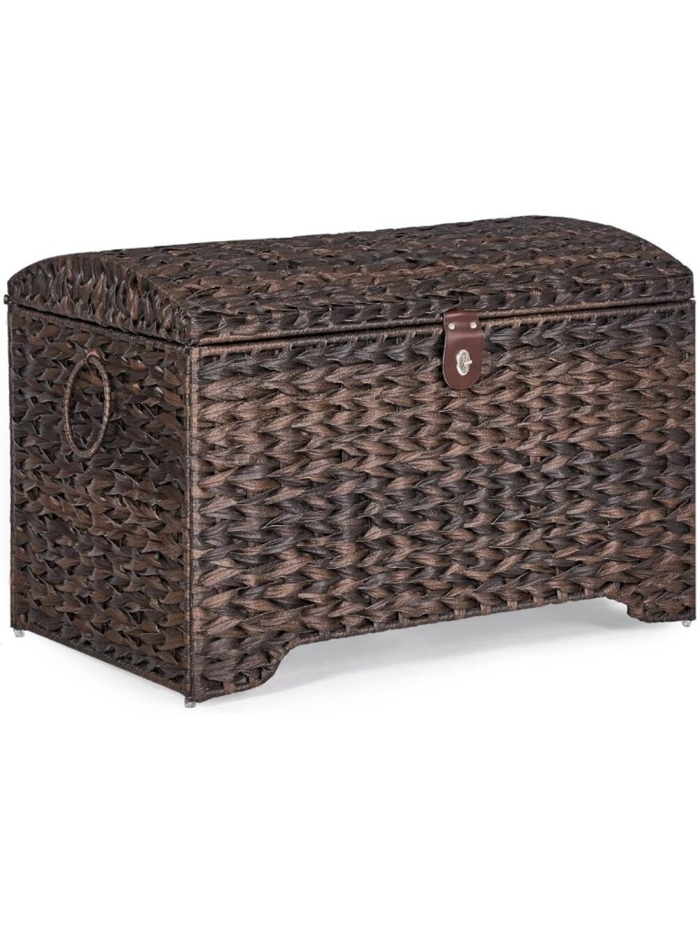 Large Handwoven Wicker Storage Basket with Lid - Stylish Home Organizer, 178L